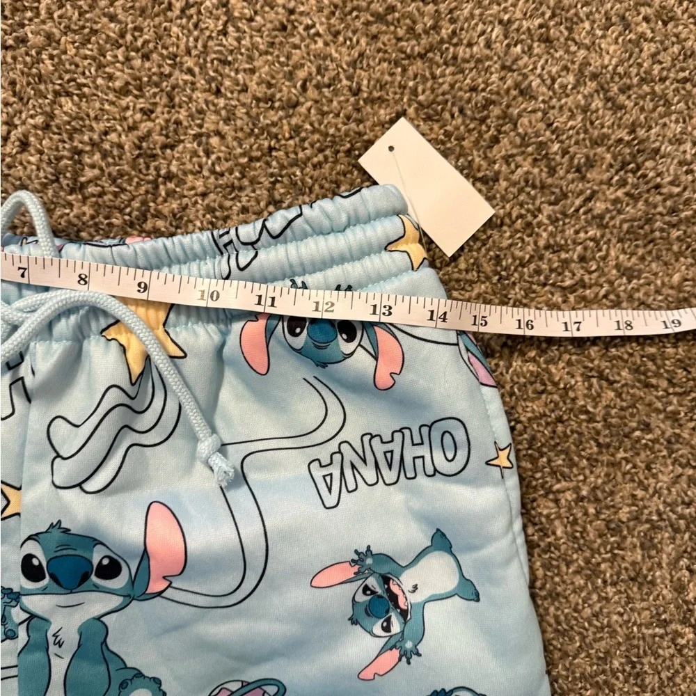 Disney Stitch Light Blue Lounge Shorts - Picture 3 of 5